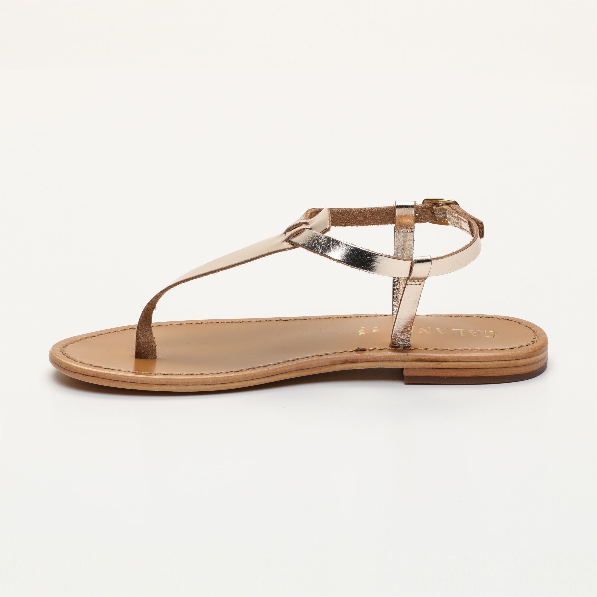 Calank - Toe-Post Sandals - Pedernera - Gold