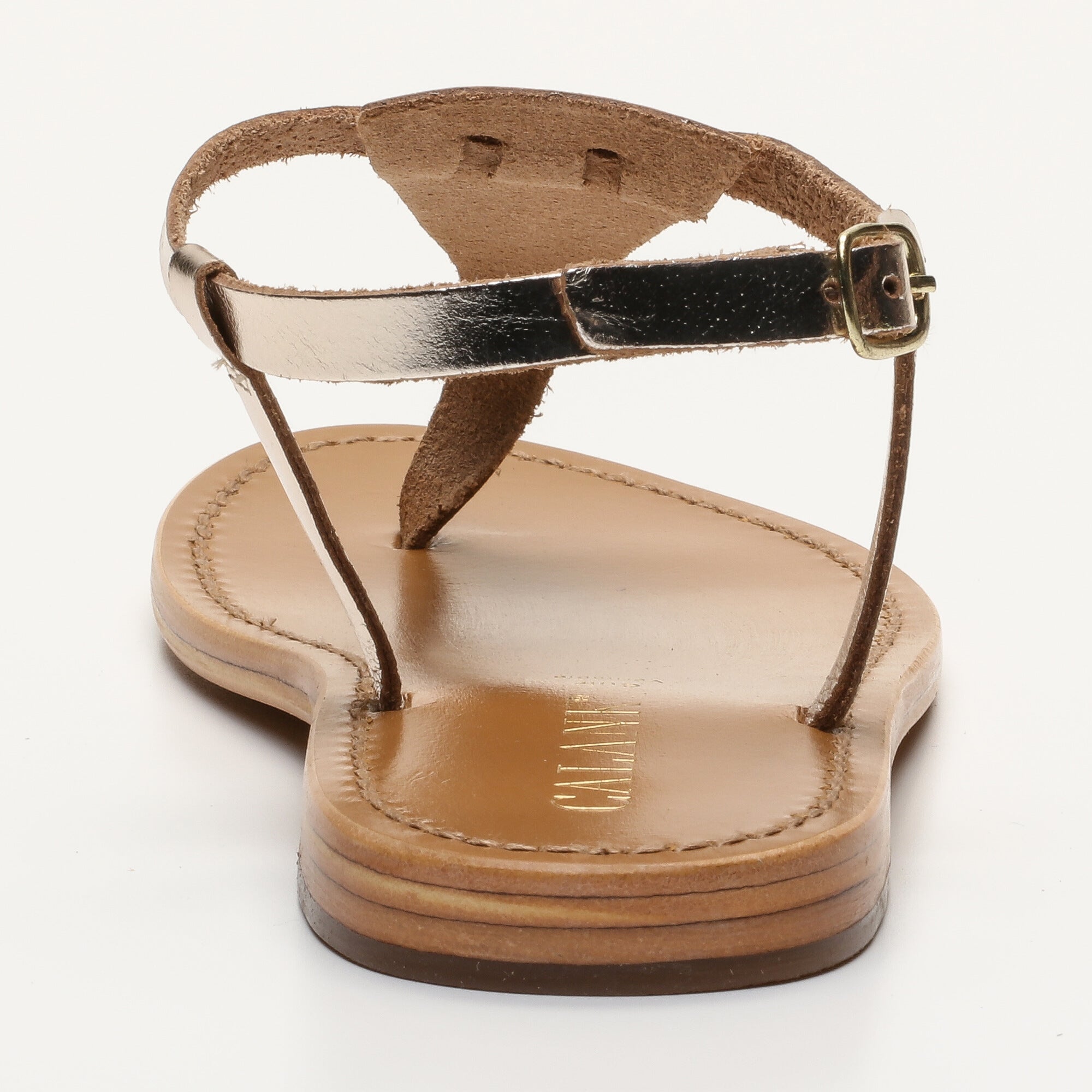 Calank - Toe-Post Sandals - Pedernera - Gold