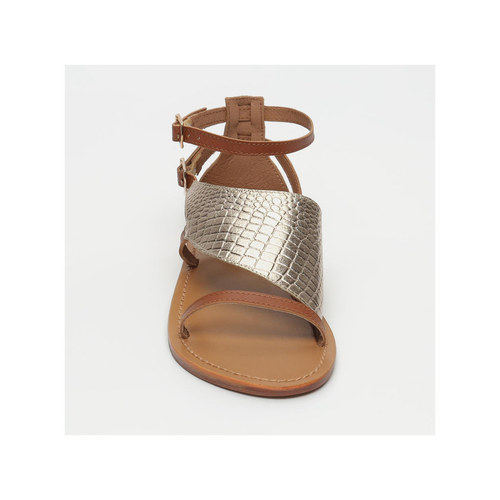 Sandalias Animal Print - Botafogo - Dorado