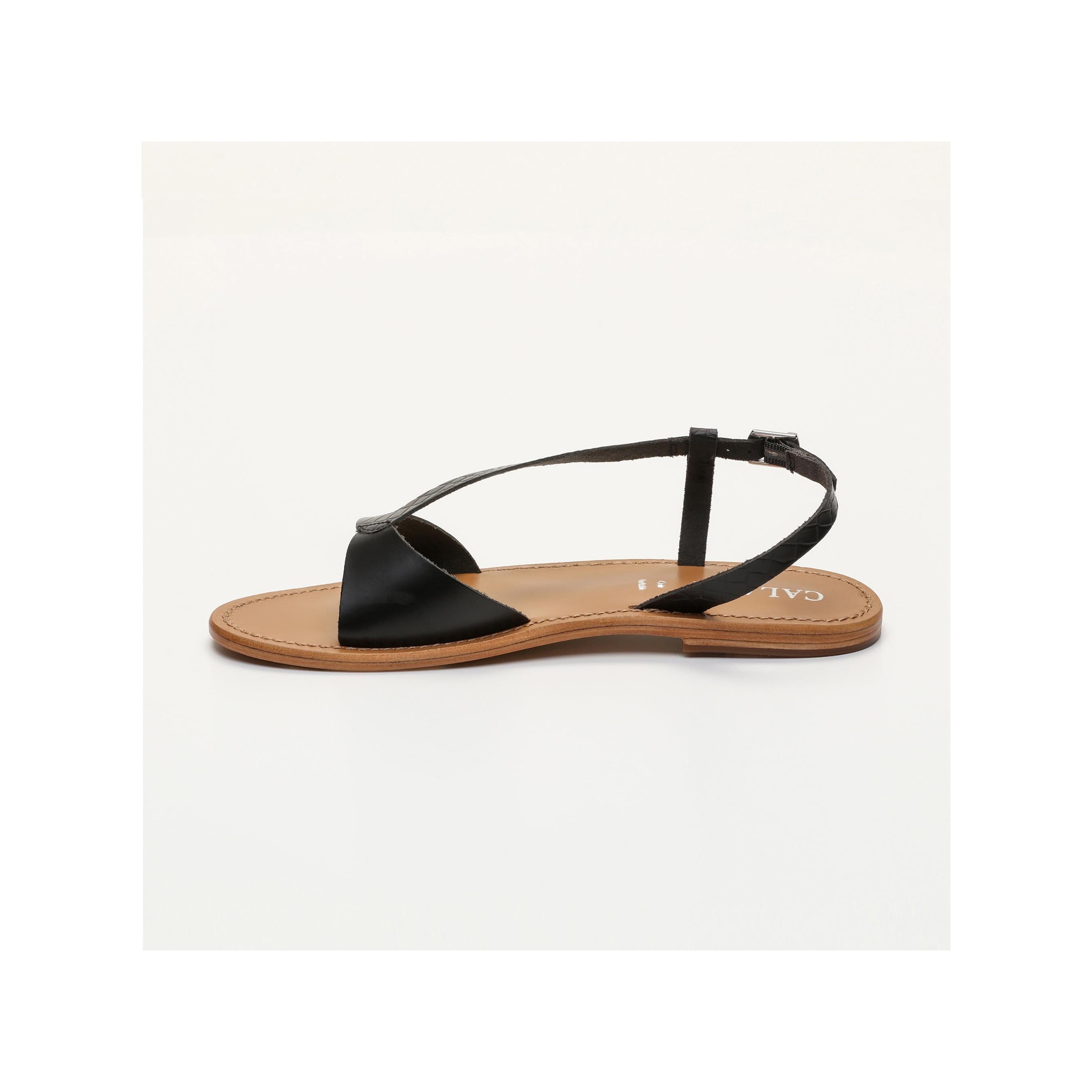 Sandalias Flo - Negro Buff