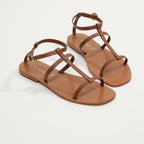 Calank - Sandalias con pulsera de tobillo Ebran - Camel