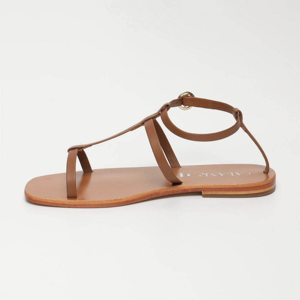 Calank - Sandalias con pulsera de tobillo Ebran - Camel