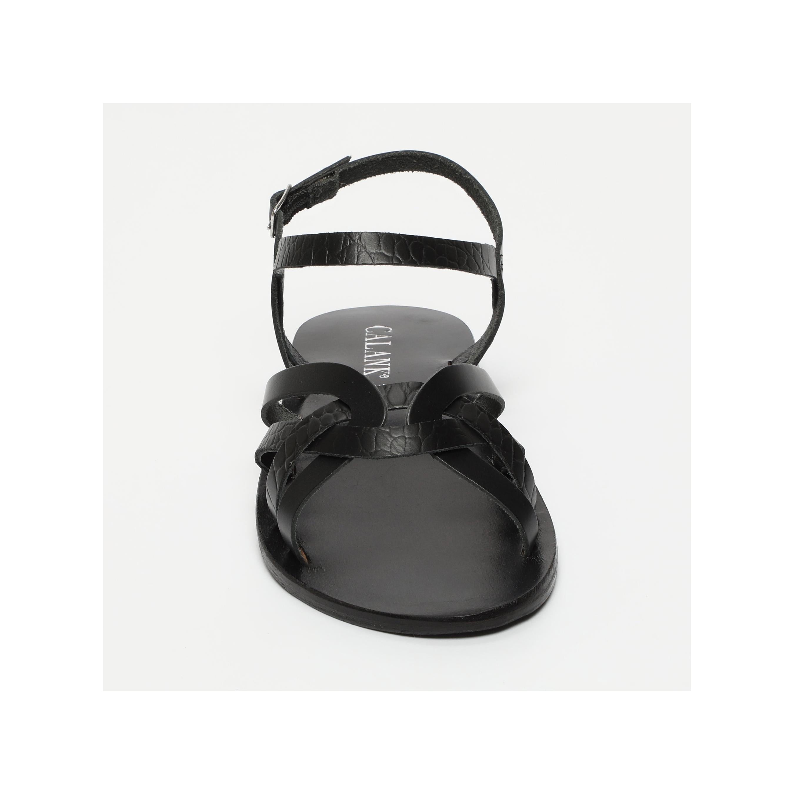 Sandales Imprime Animal - Quinn - Noir