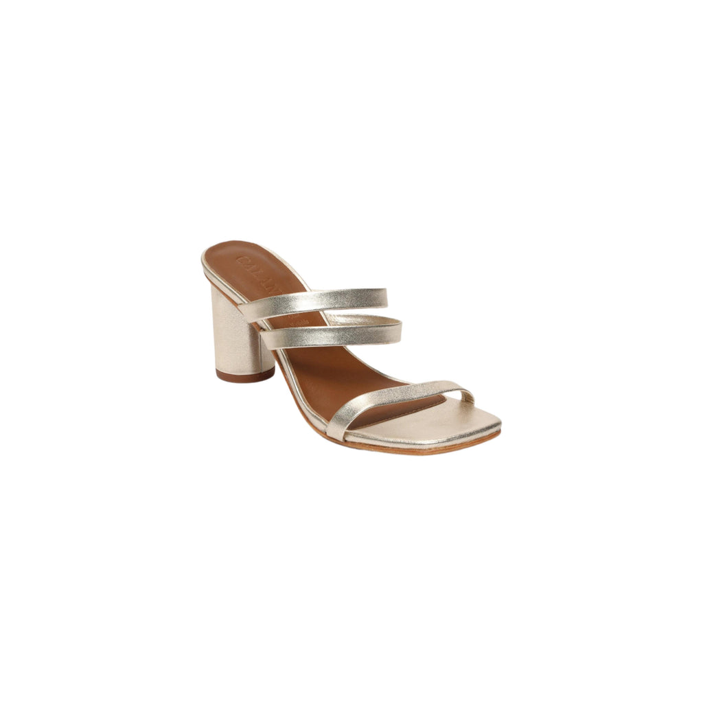 Sandalias Tacón Natalie - Platino