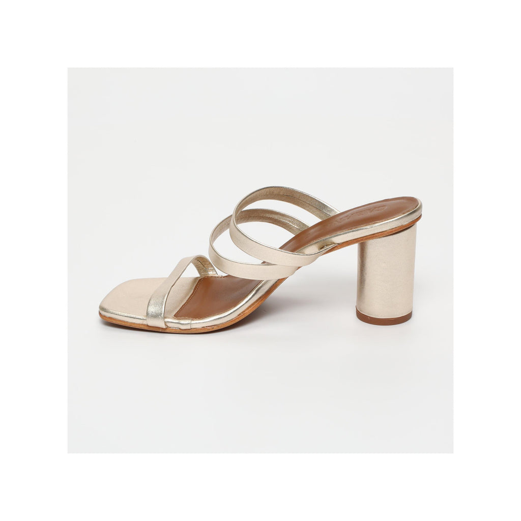 Sandalias Tacón Natalie - Platino
