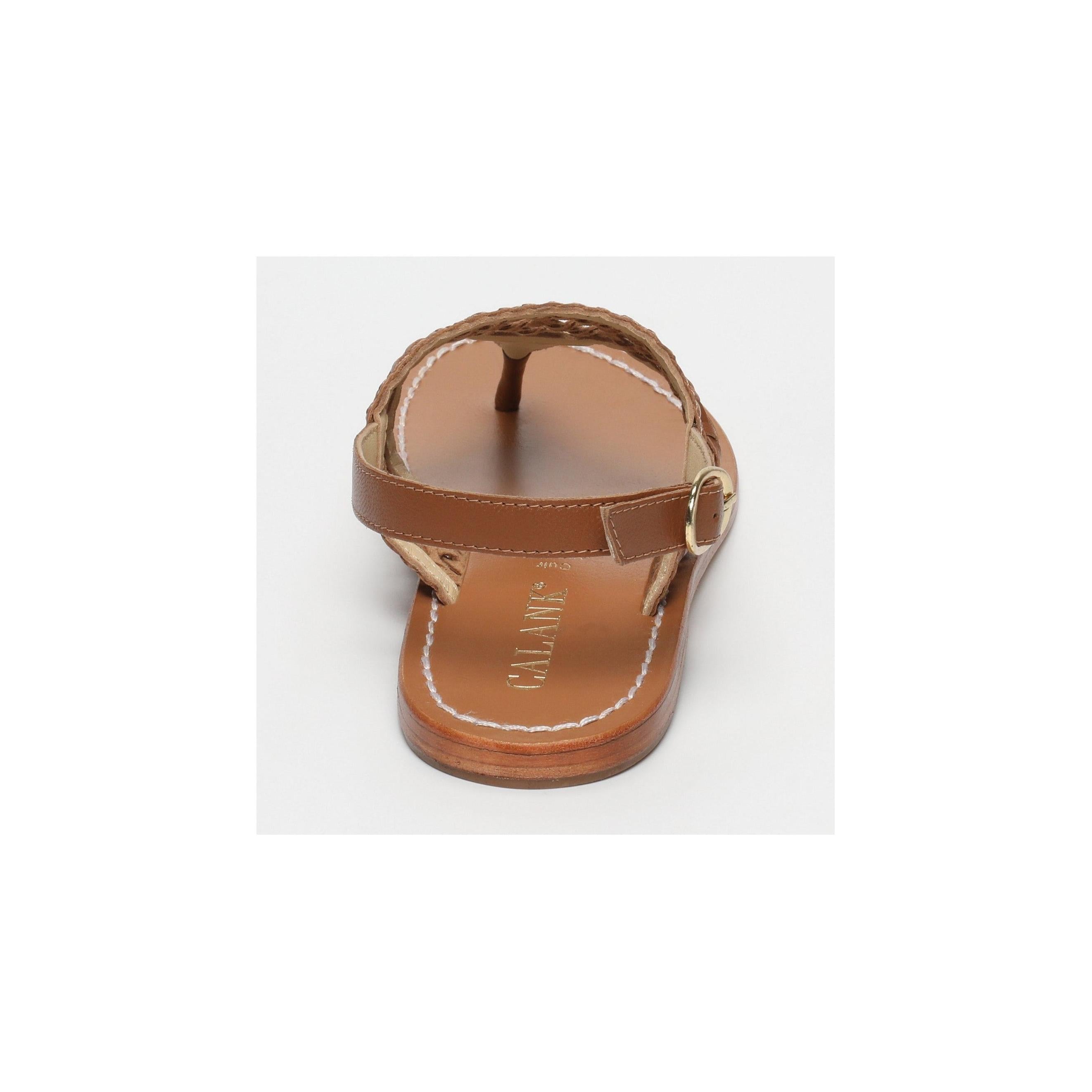 Calank - Toe-Post Sandals - Naia - Brown
