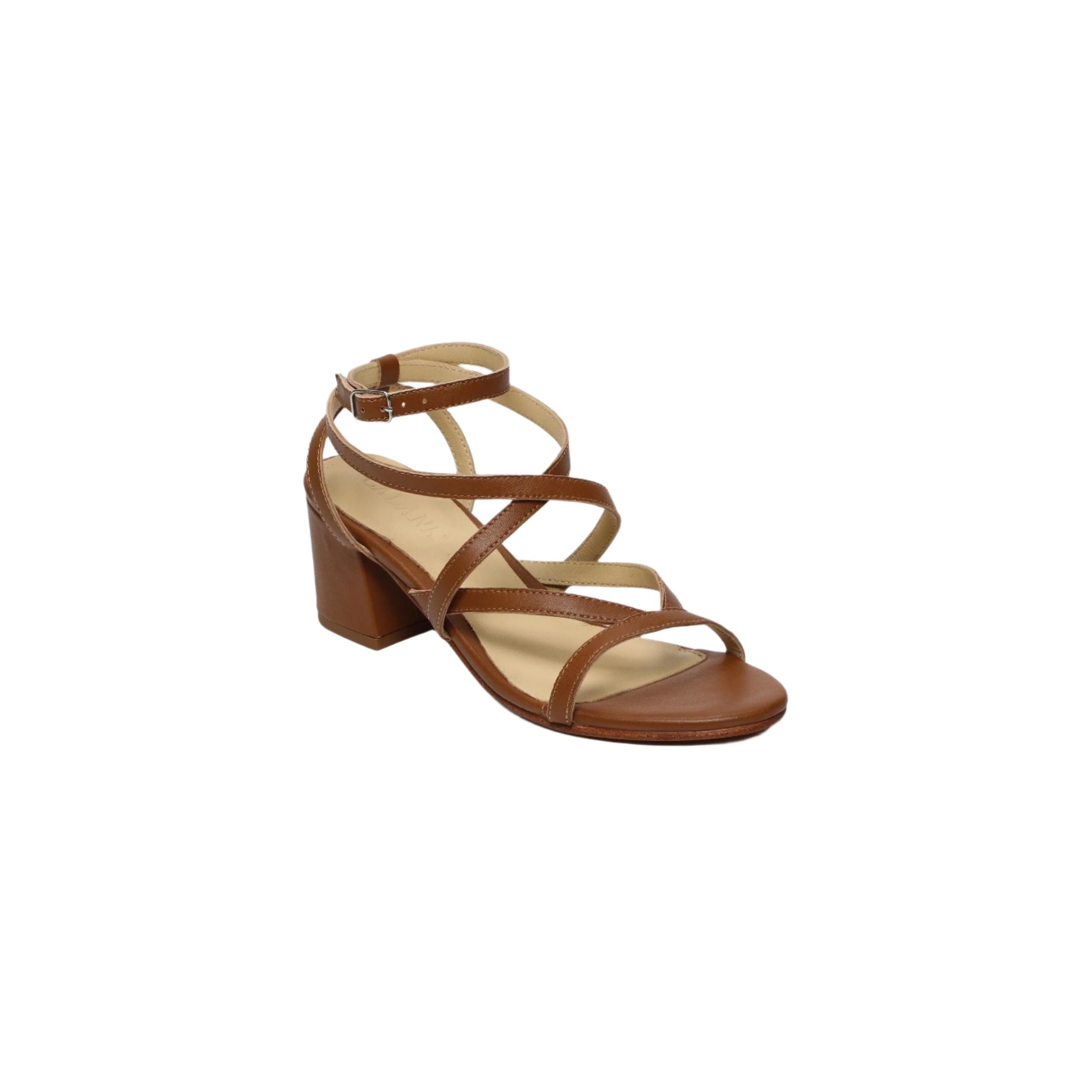 Sandales A Talons Nitsa - Camel