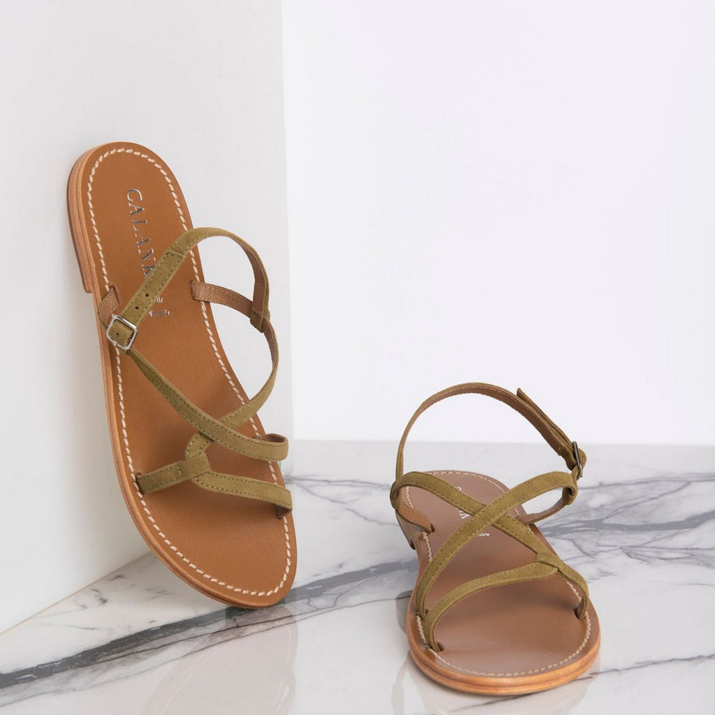 Calank - Sandalias Aadyasha - Verde