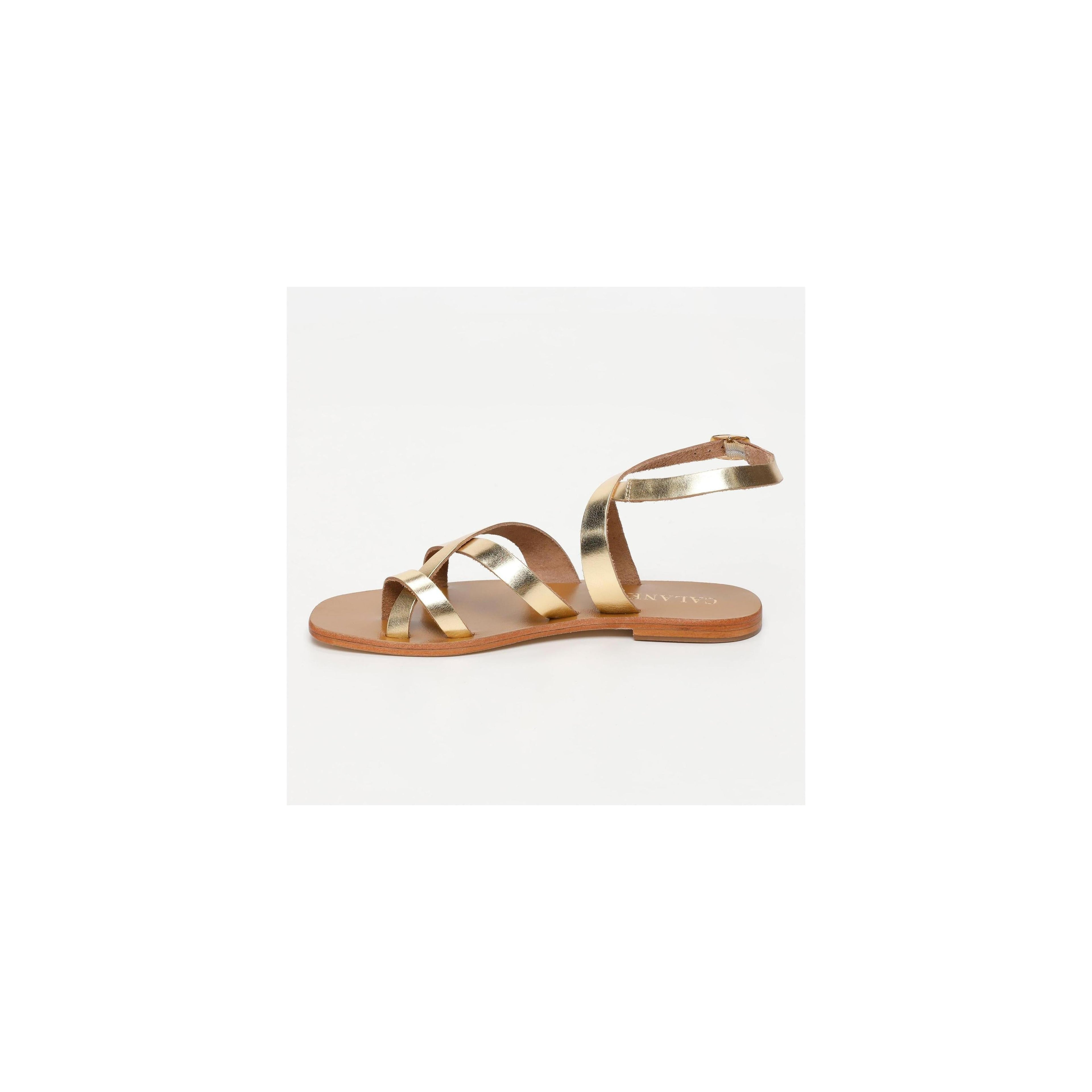 Calank - Sandales Tambora - Dark Gold