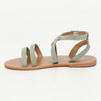 Sandales - Lien - Kaki Clair