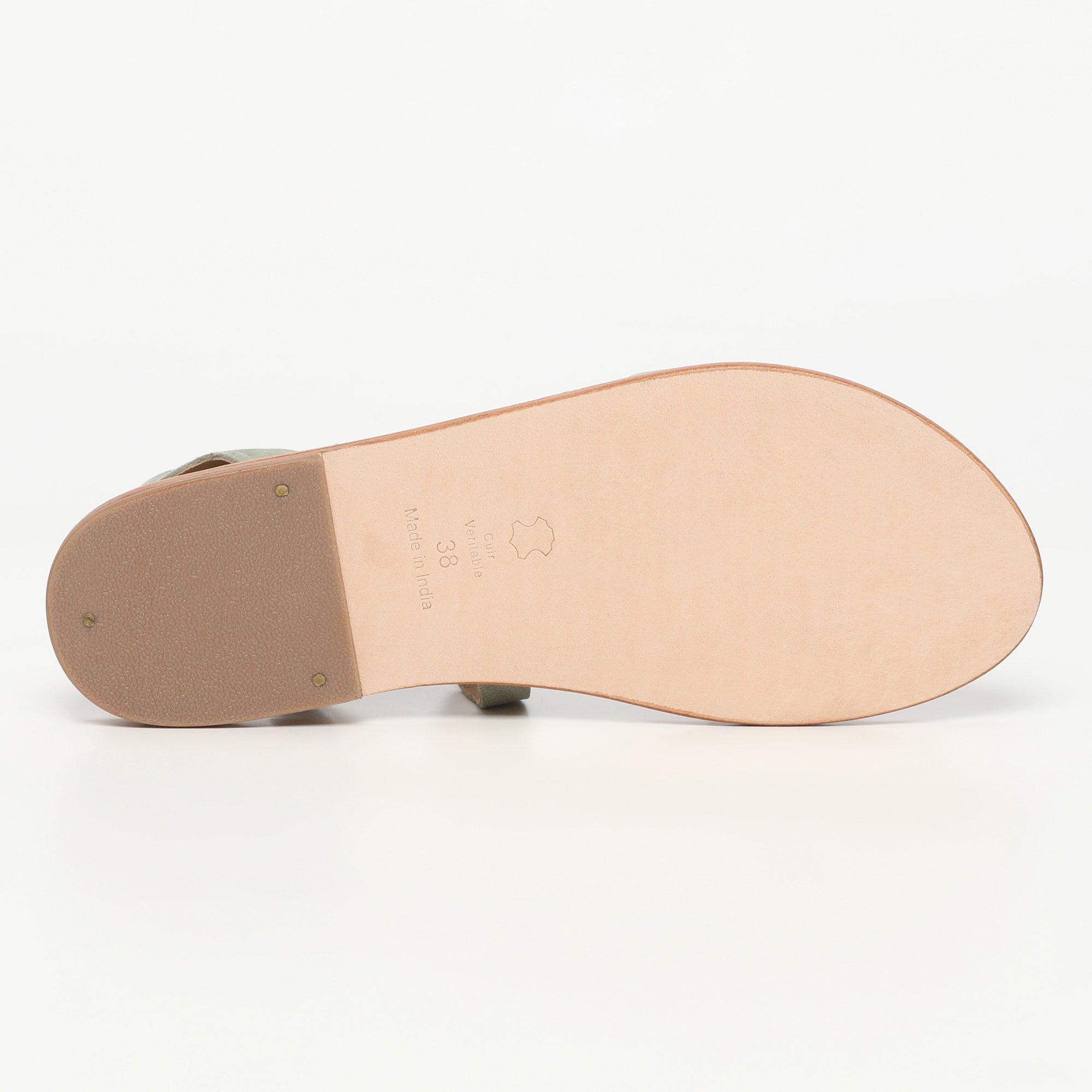 Sandales - Lien - Kaki Clair