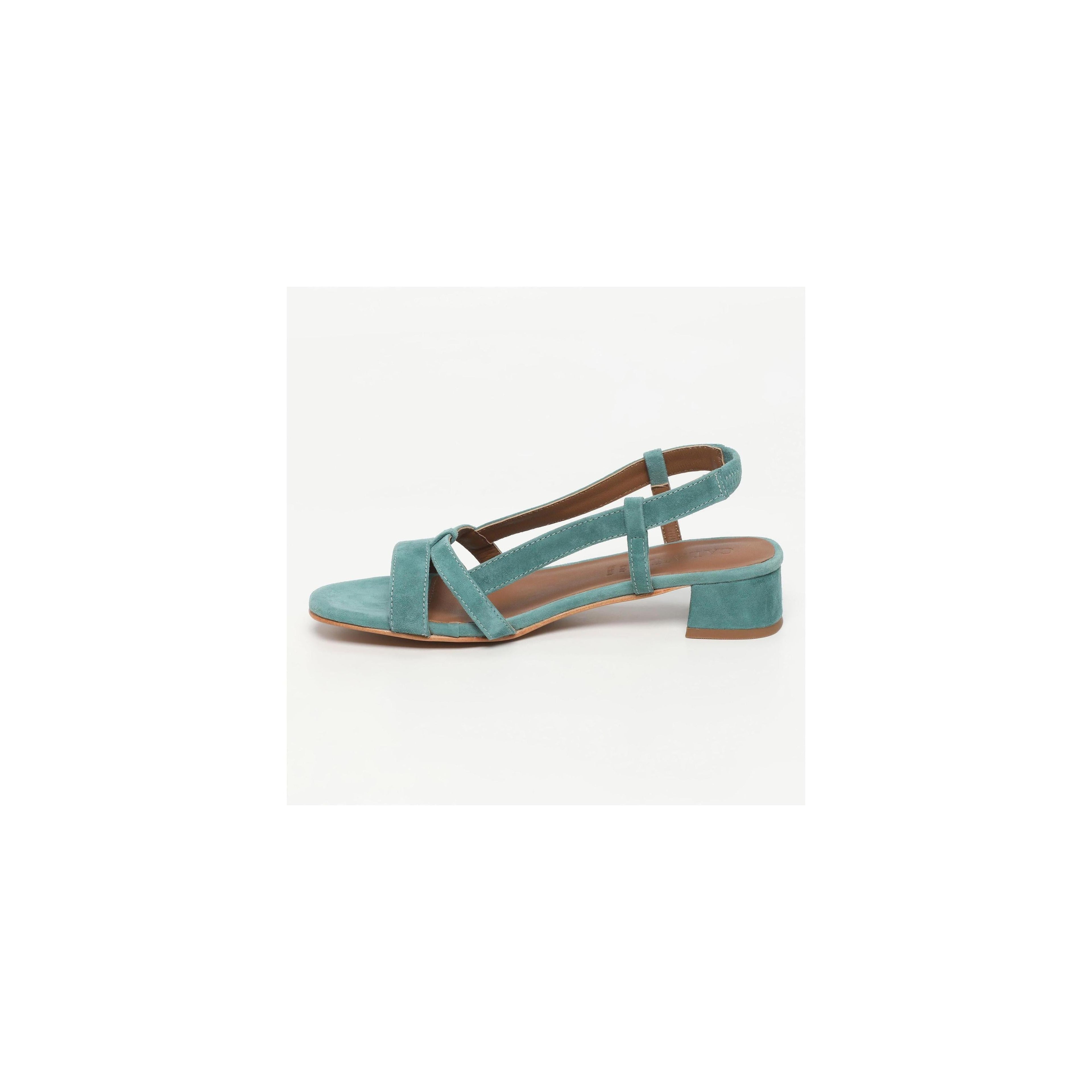 Tacones Nia - Verde Pavo Real