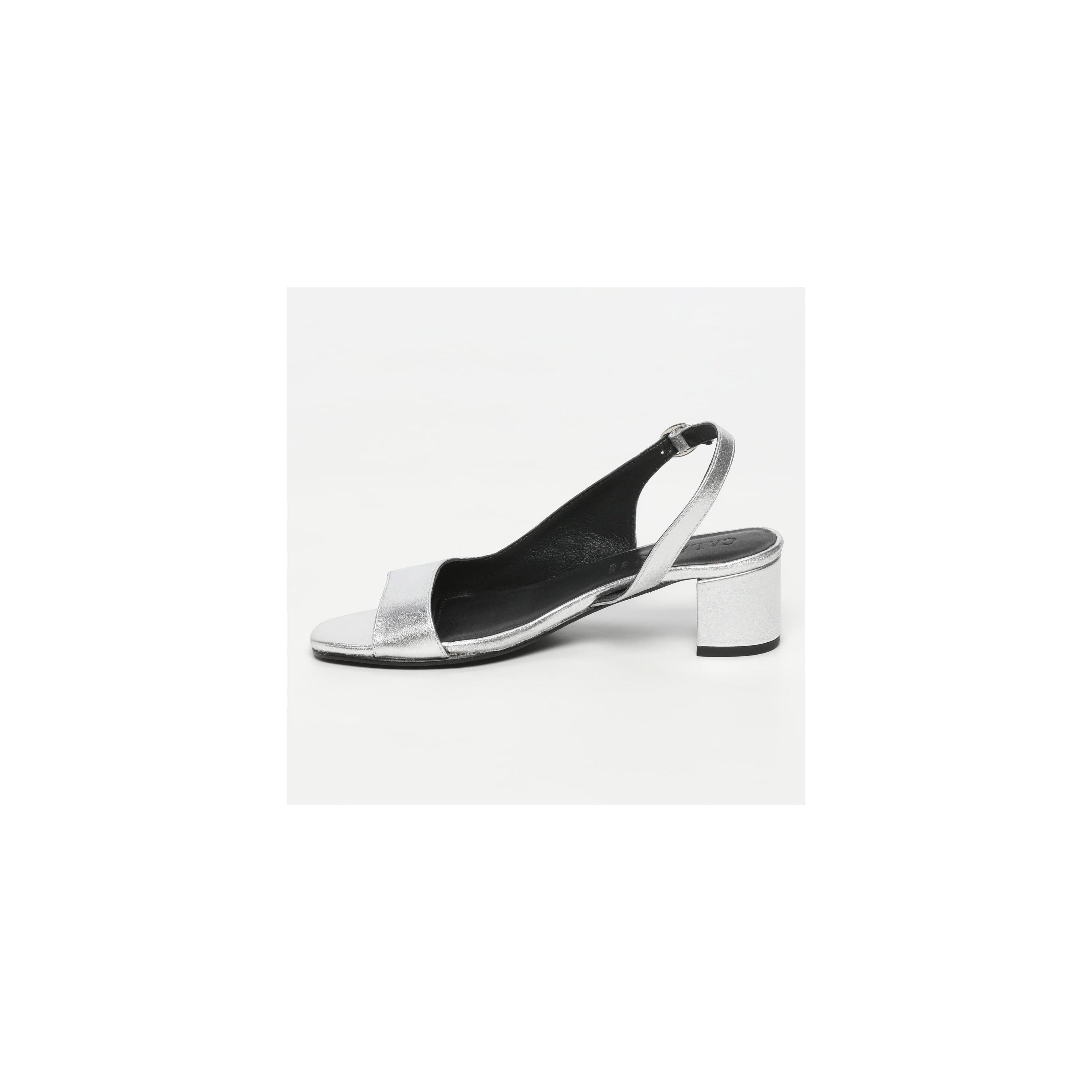 Nonnie Heels - Silver