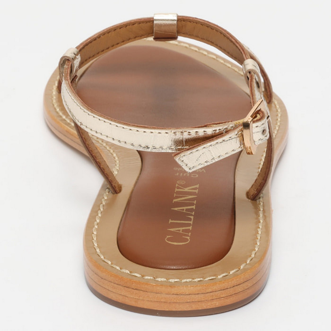 Sandales Taliana - Croco Or Clair