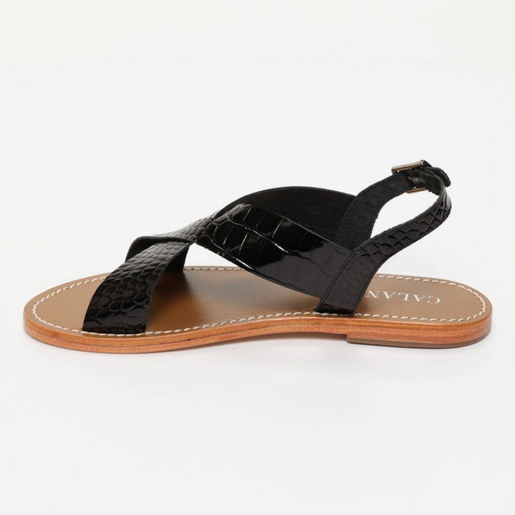 Sandales Ipanema - Noir Vernis Croco