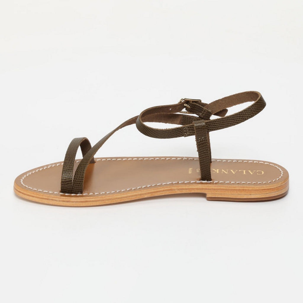Sandales Aarathi - Kaki Lézard