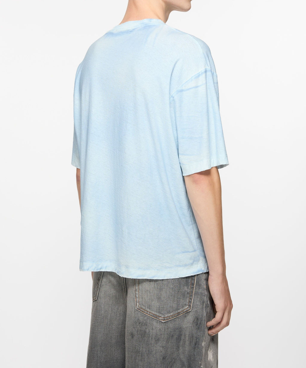 Camiseta Sprayed Logo – Acne Studios – Azul