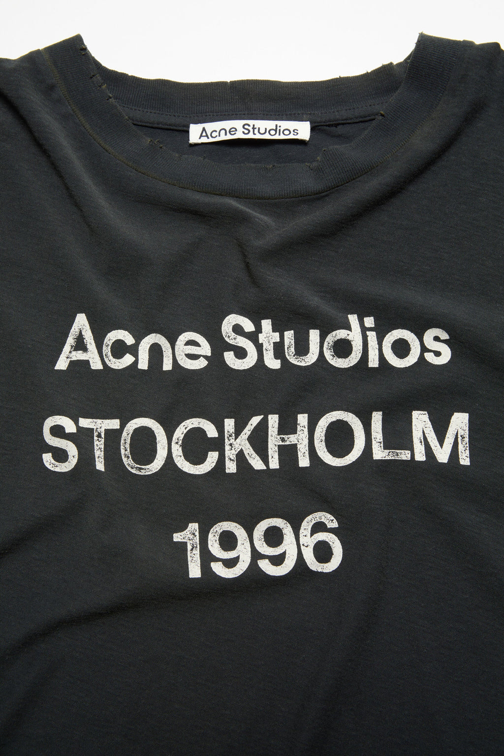 T-Shirt Sprayed Logo – Acne Studios – Noir