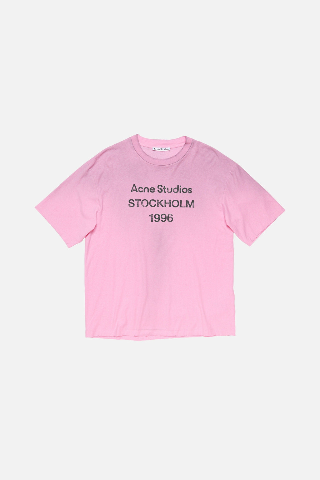 Acne Studios - Sprayed Logo T-Shirt – Candy Pink