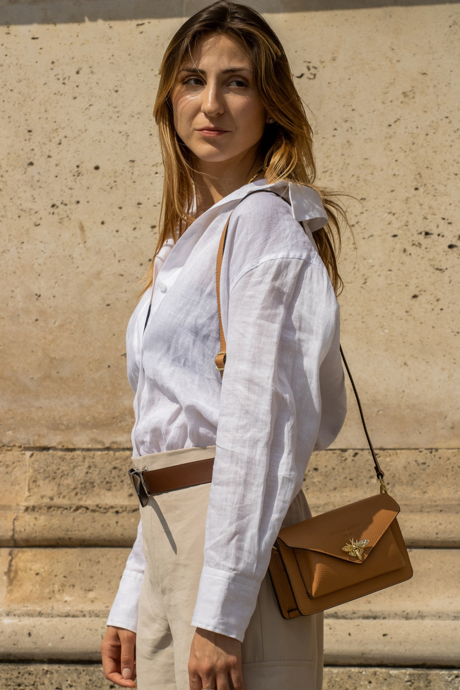 Sac À Bandoulière Roxane - Camel