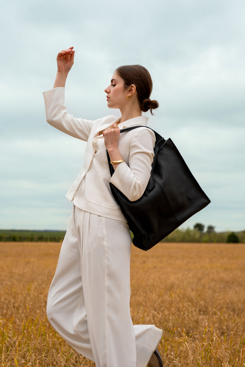 Borsa a mano Agathe - Nero