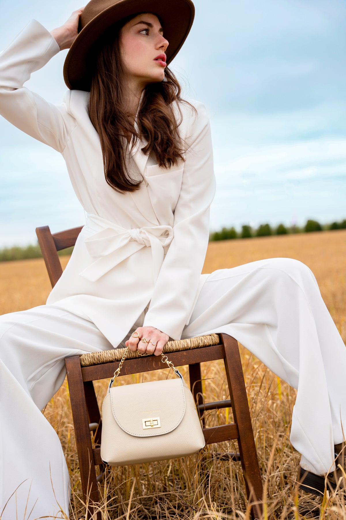 Bolso Bandolera Zia - Blanco Roto