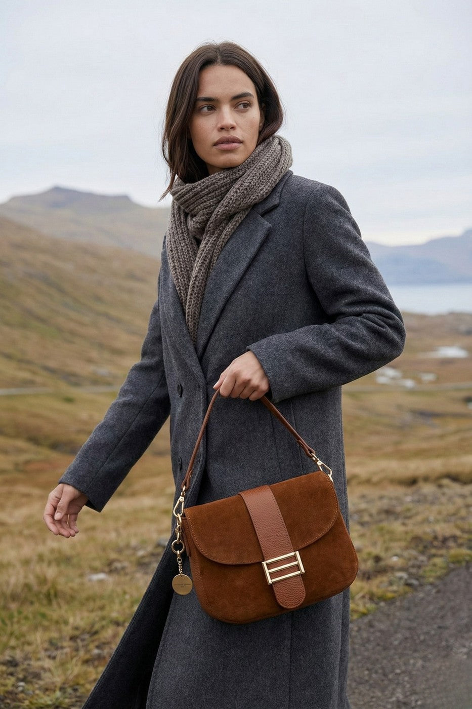 Bolso Bandolera Noche - Camel