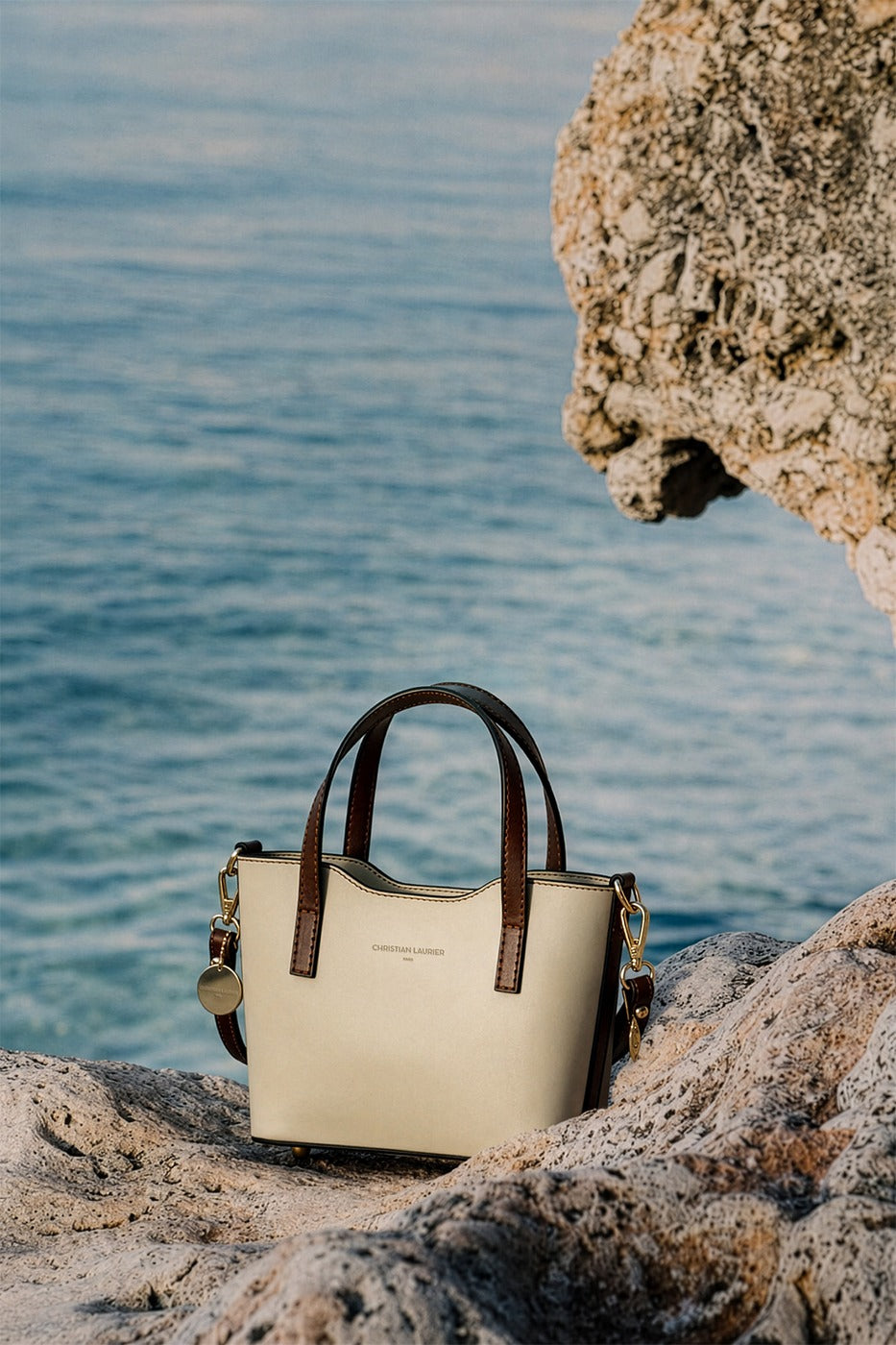 Borsa a mano Bailey - Bianco Sporco/Moka