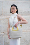 Borsa a Tracolla Capri - Bianco Sporco / Giallo