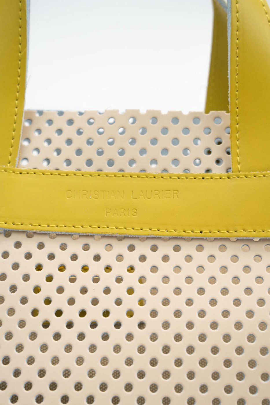 Borsa a Tracolla Capri - Bianco Sporco / Giallo