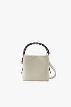 Bolso de Mano Kaia - Blanco Roto/Burdeos