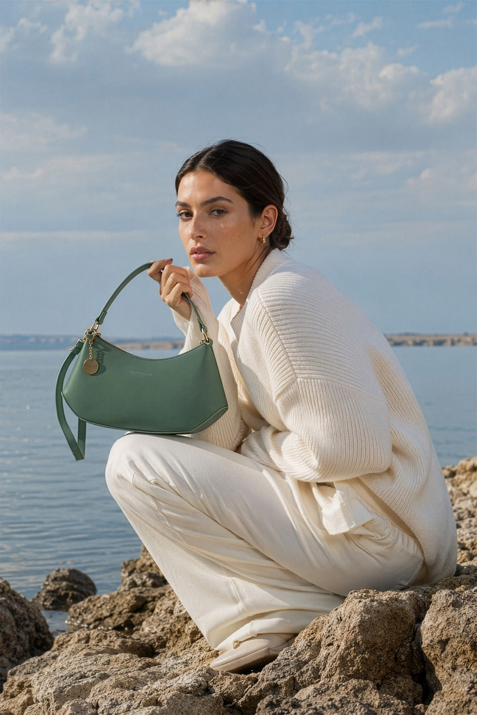 Borsa a mano Rory - Verde Menta