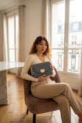 Sac À Bandoulière Ava - Bleu Fonce