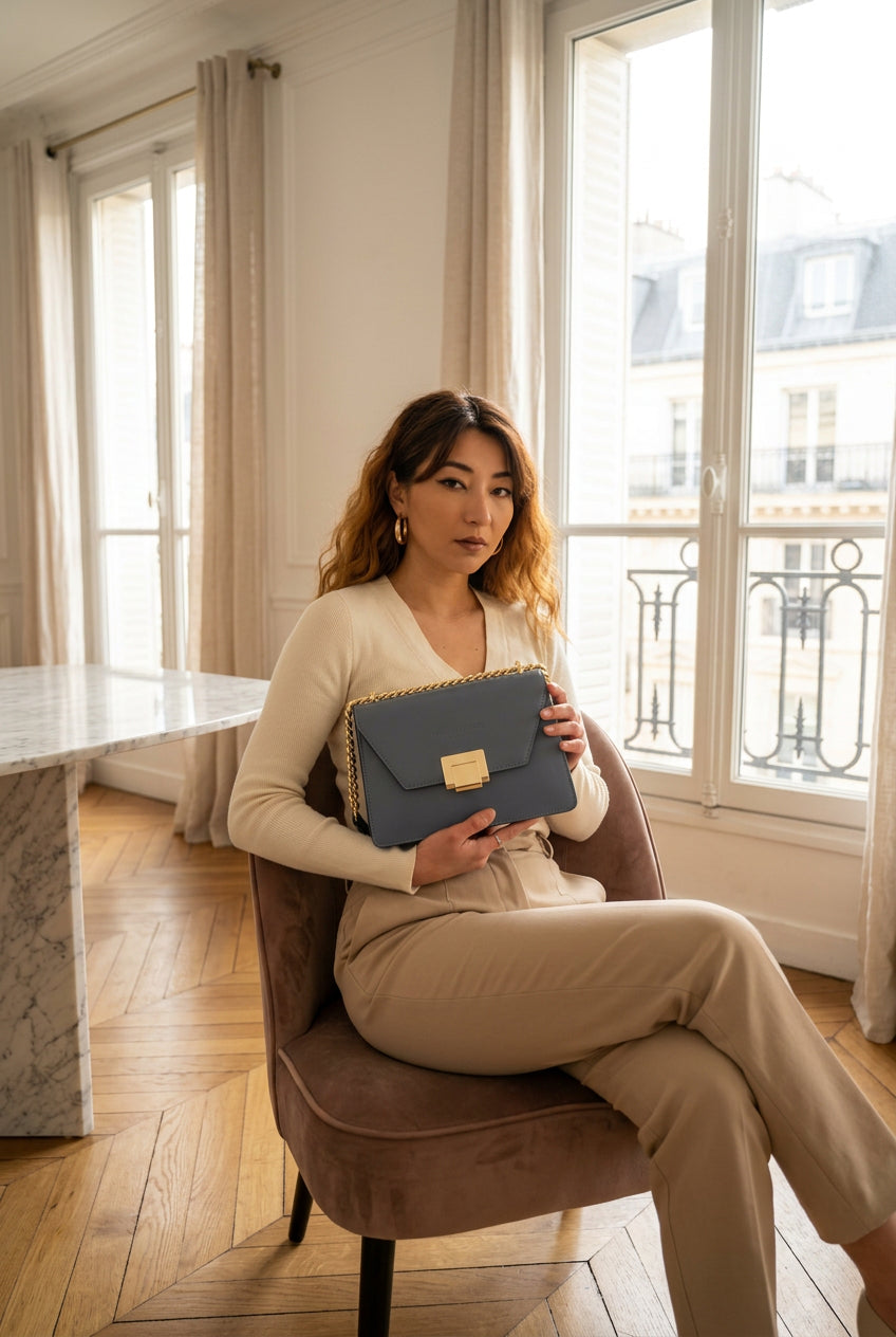 Sac À Bandoulière Ava - Bleu Fonce