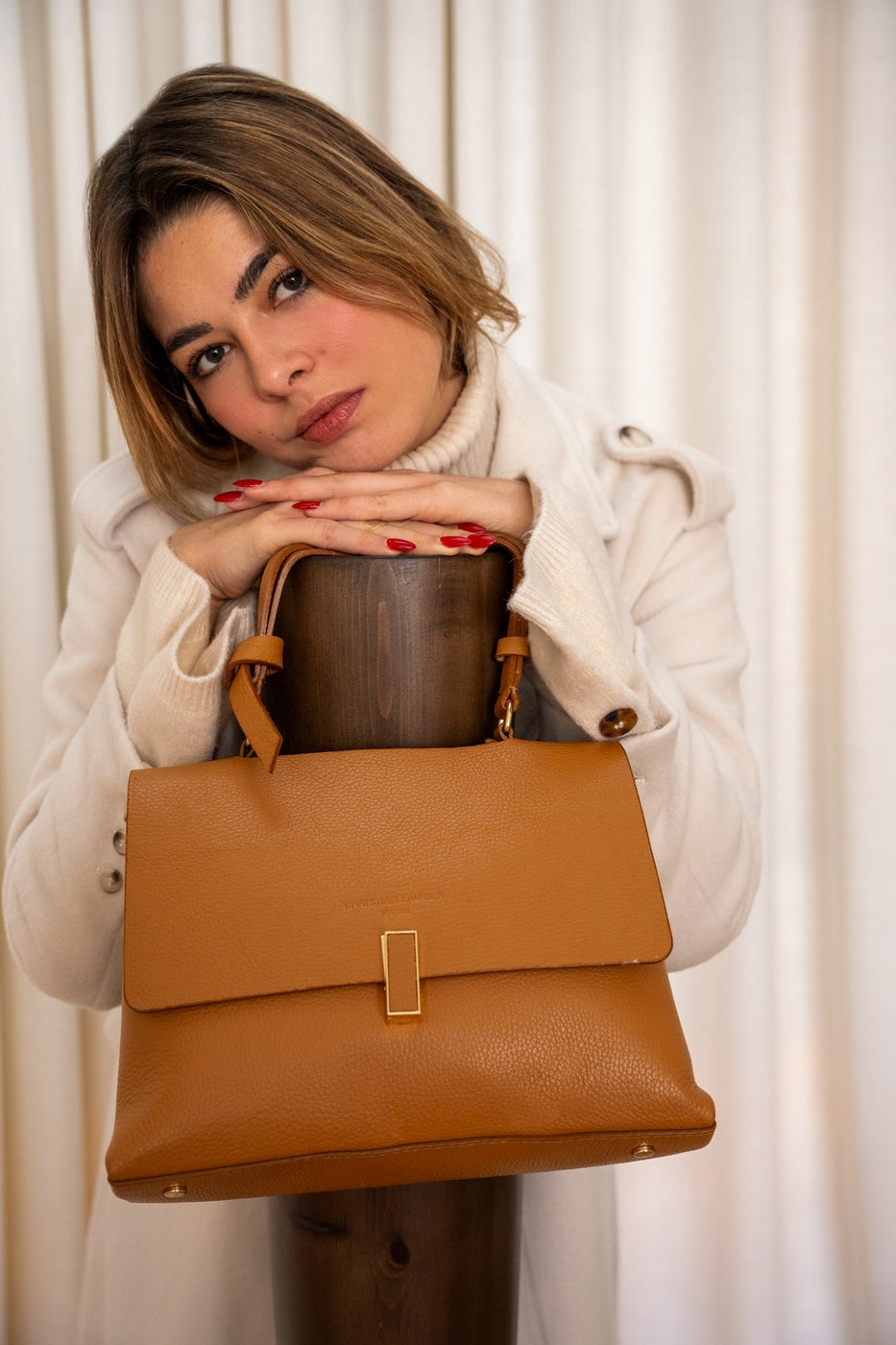 Handväska Eva - Camel