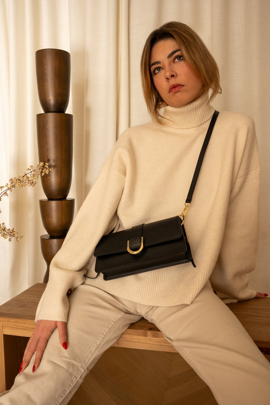 Hazel Shoulder Bag - Black