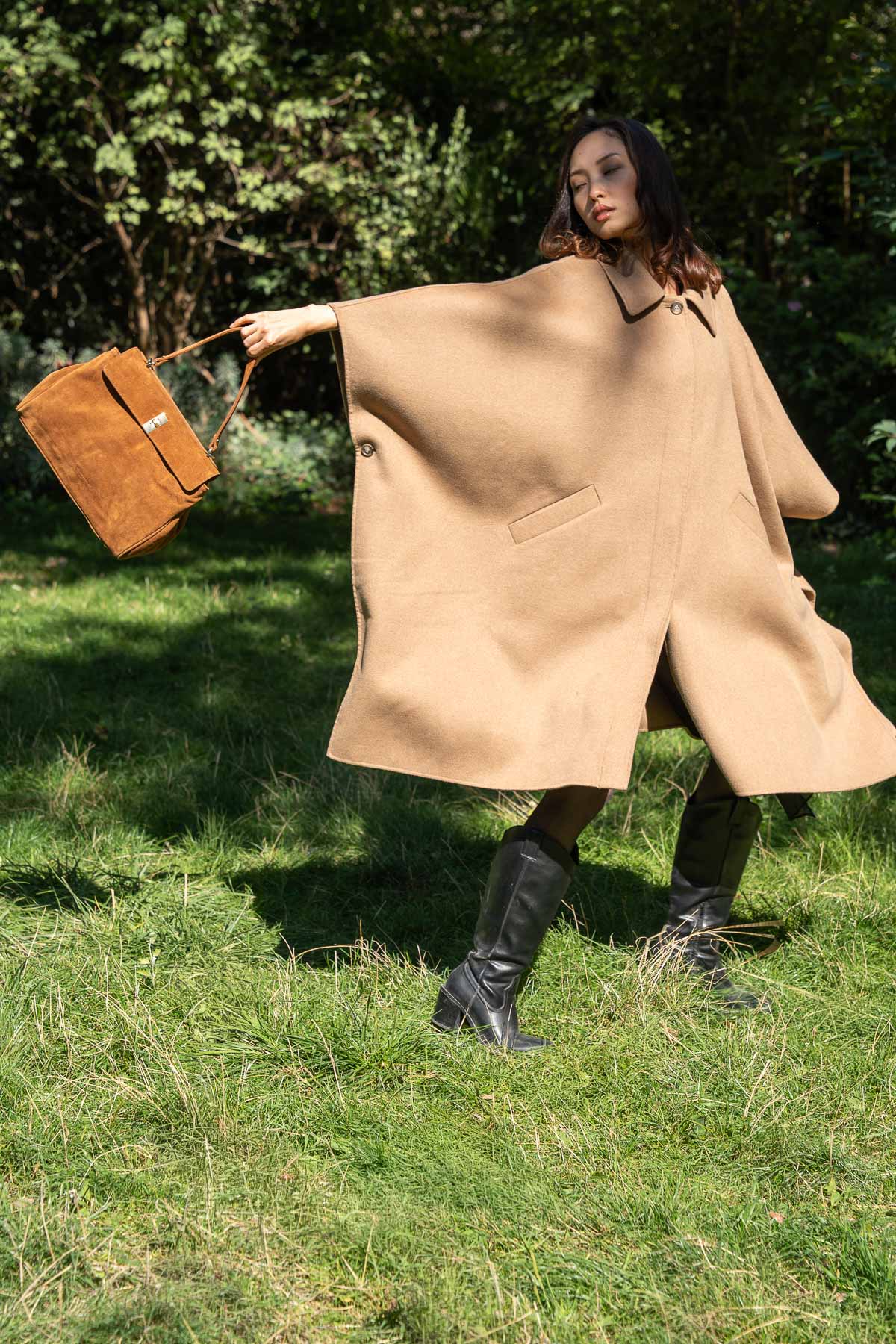 Bolso de Hombro Ami - Camel