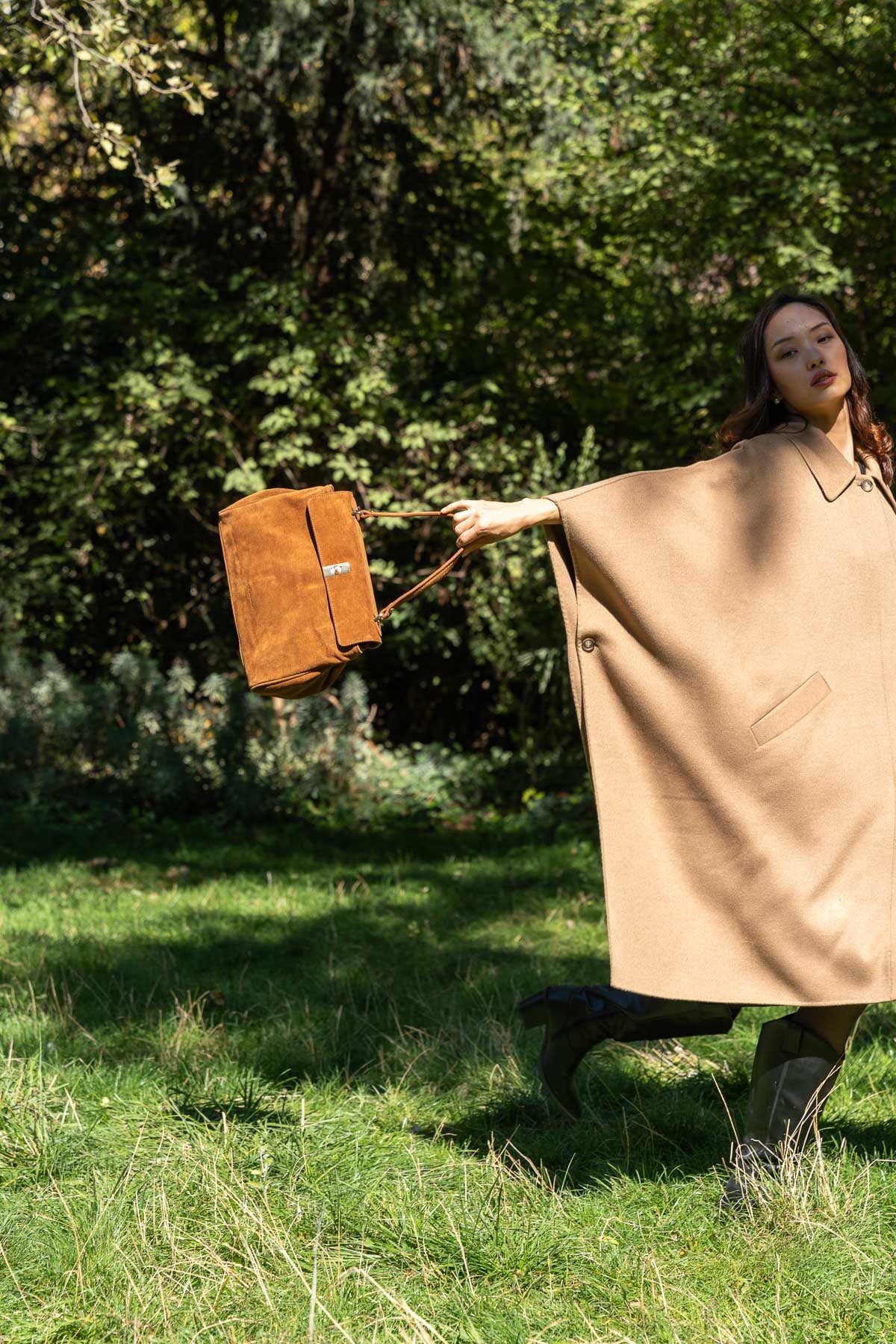 Bolso de Hombro Ami - Camel
