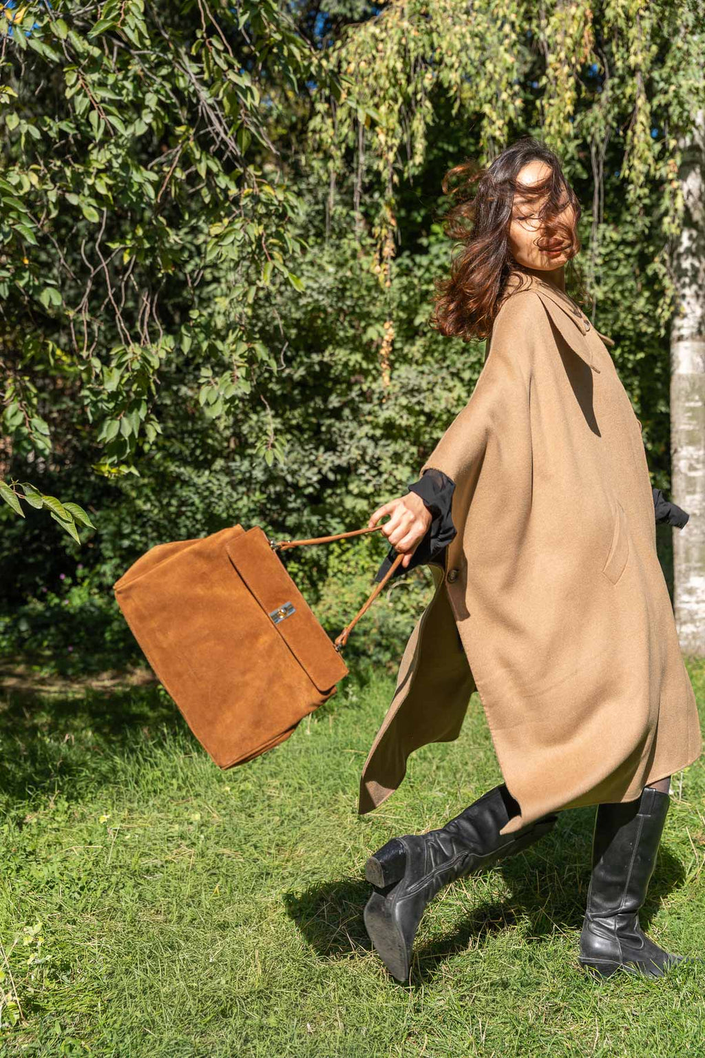 Bolso de Hombro Ami - Camel
