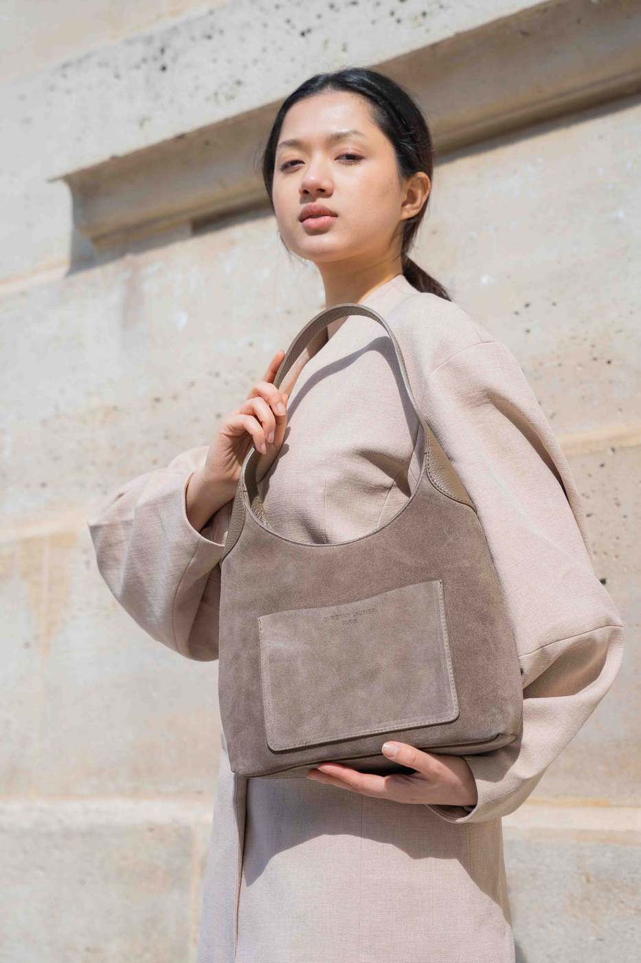 Bolso de Hombro Calma - Taupe