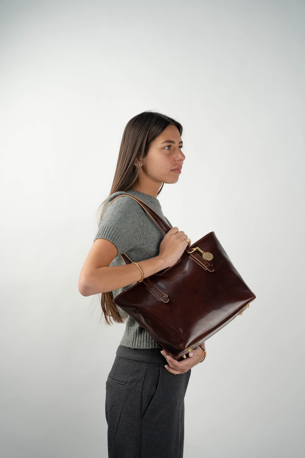 Sac Porté Épaule Eden - Marron