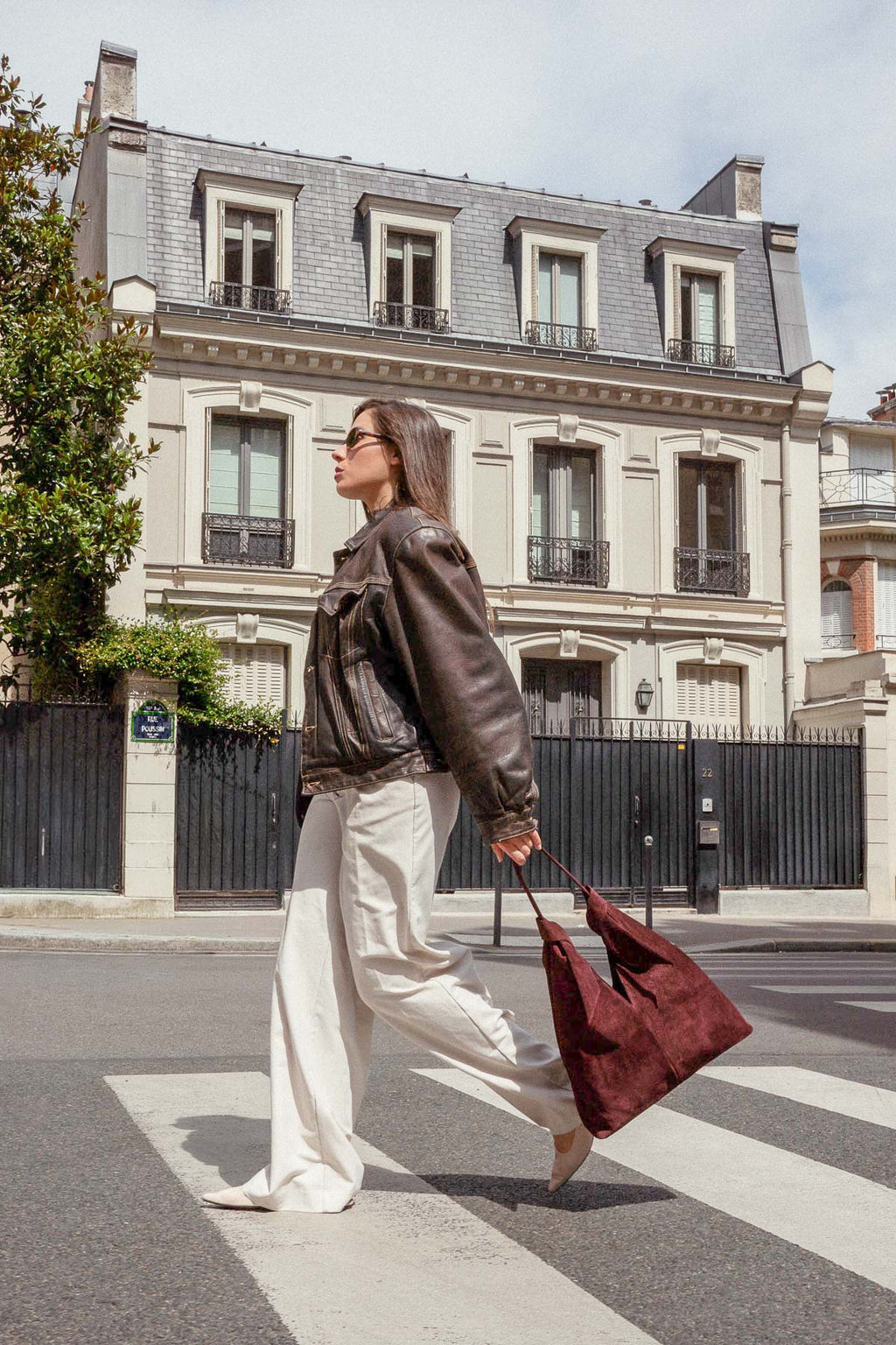 Schultertasche Elan – Bordeaux