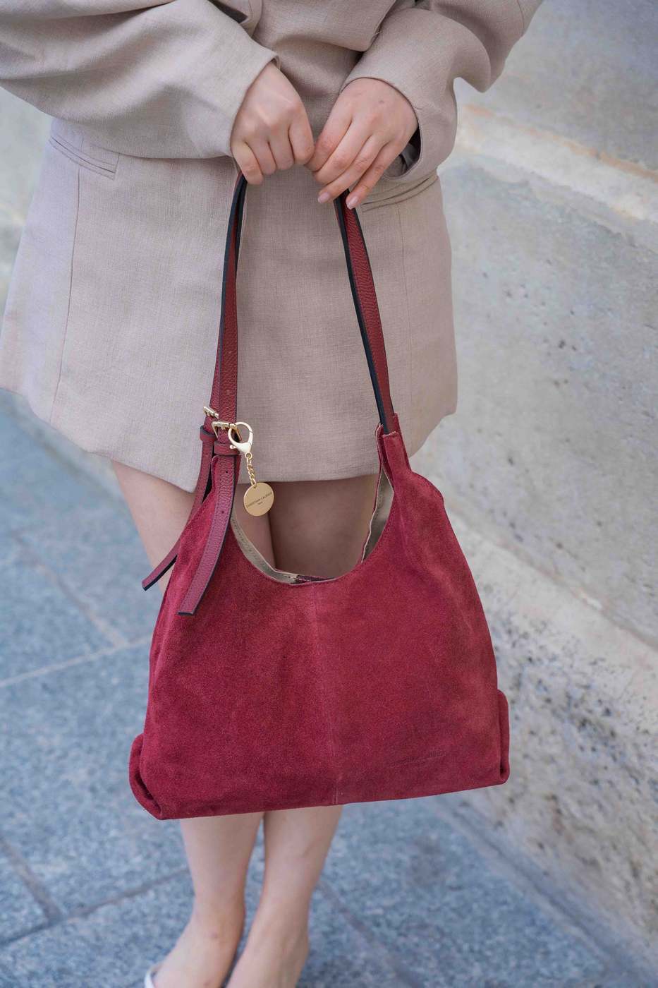 Bolso de Hombro Sierra - Burdeos