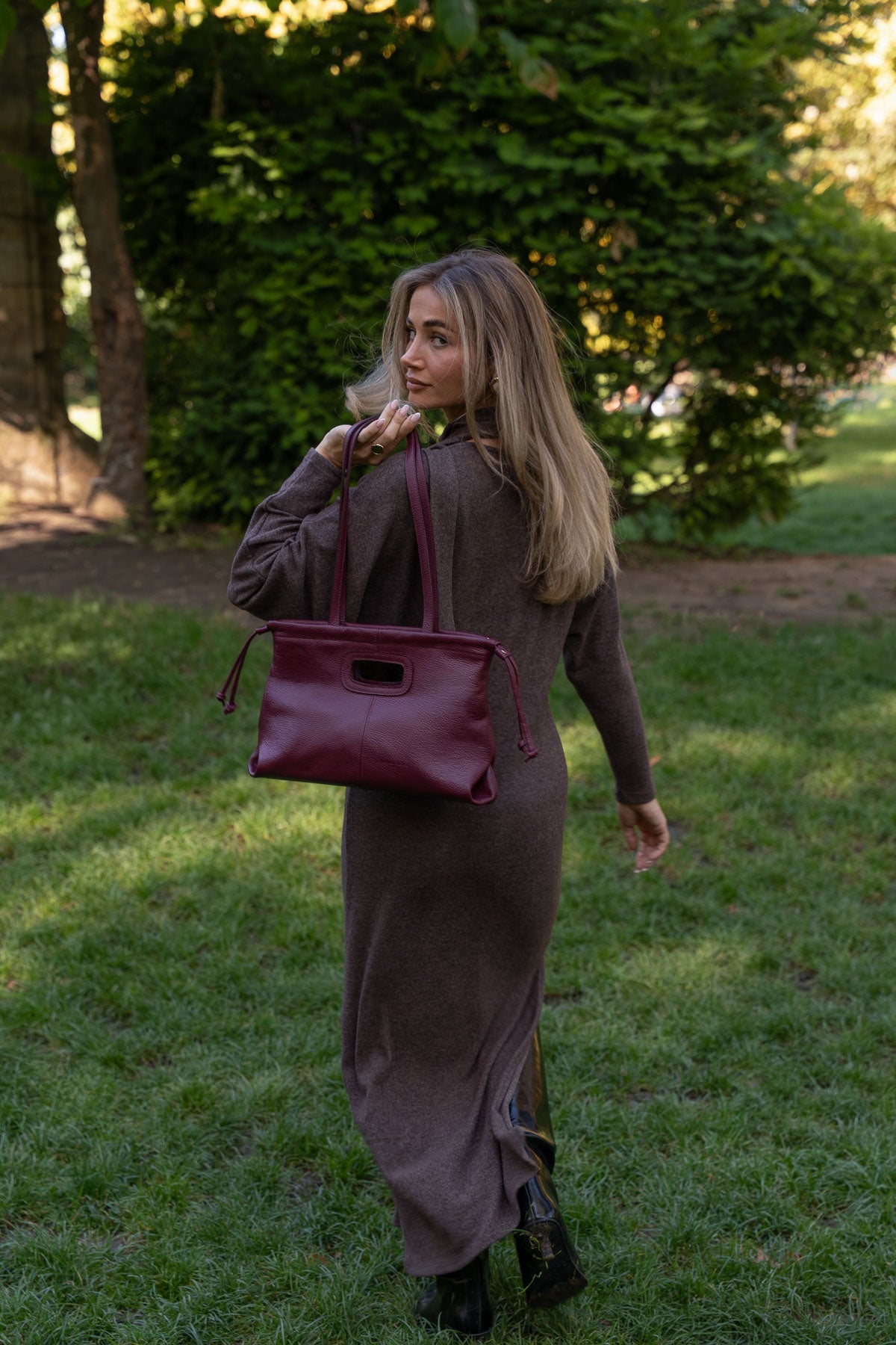 Schultertasche Aubin - Bordeaux