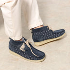 Wallabee Boot - Navy Sashiko - Men's