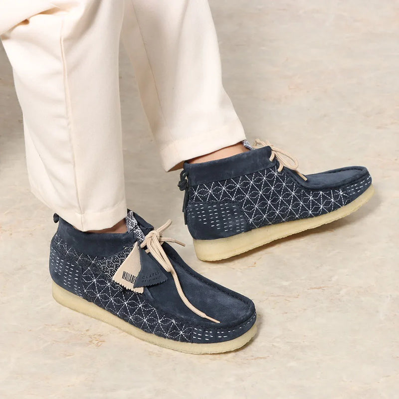 Botas Wallabee - Azul marino Sashiko - Hombre