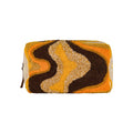 Embroidered Pattern Makeup Bag - Yellow