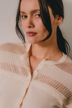 Gilet - Cléo - Meringue