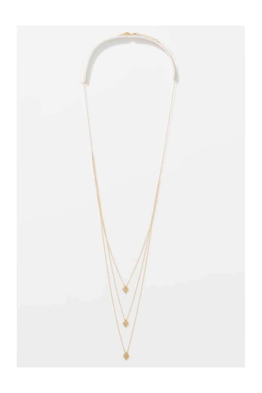 Collar varias hileras “Losange” Oro amarillo 375/1000