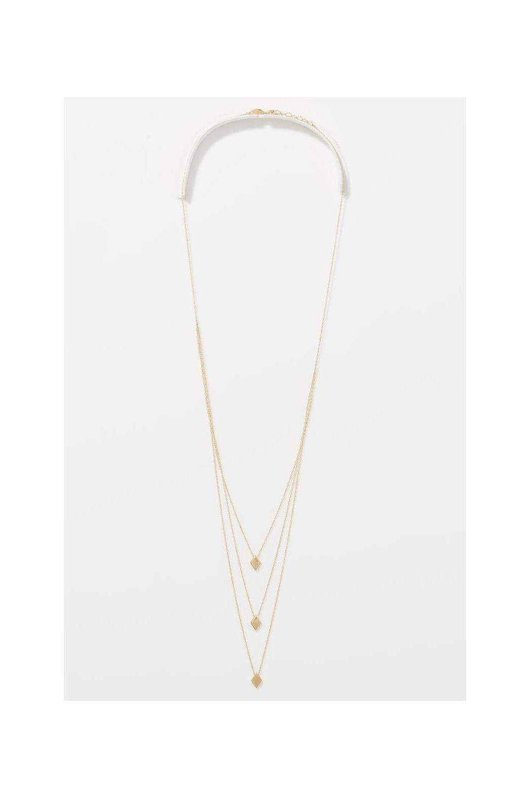 Collar varias hileras “Losange” Oro amarillo 375/1000
